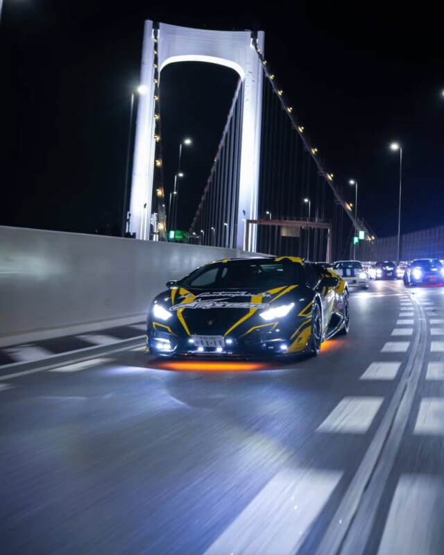 Huracan in Ichioku specifications. New Wangan attacker.

#Daikoku #ichiokutours #大黒 #lamborghini #huracan