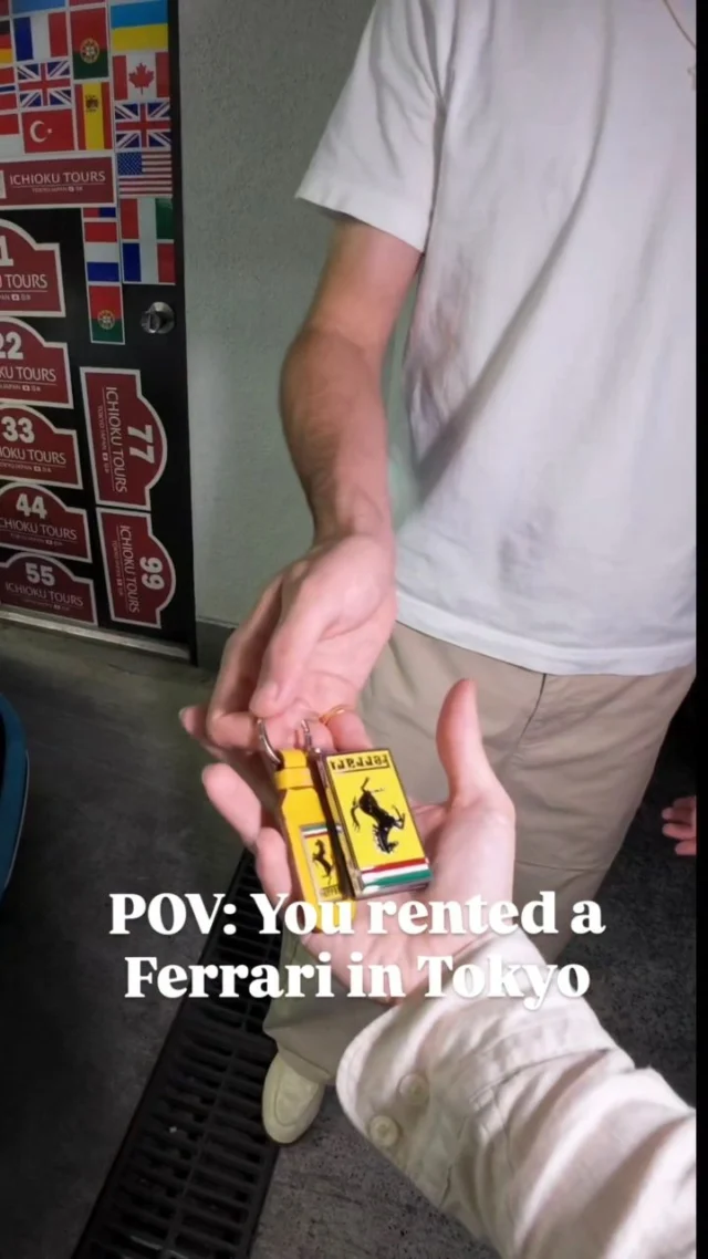 POV: You rented a Ferrari in Tokyo

For details, send us a DM on Instagram or feel free to check out our homepage.

Tour▶️
https://ichioku.net/

Car rental▶️
https://rent.ichioku.net/vehicles/
